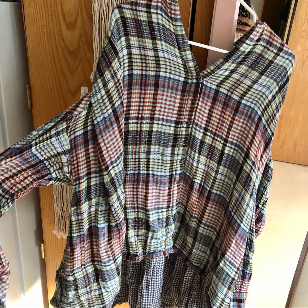 Free people Flannel tunic